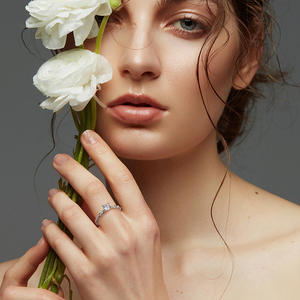 خواتم من أحجار الزركونيا المكعبة خواتم من أحجار الزيركونيا المكعبة مجوهرات للنساء خاتم فضة للخطوبة - Product Image 2