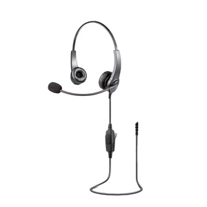 Casque de protection auditive à double oreillettes anti-bruit avec compatibilité <span class=keywords><strong>radio</strong></span> bidirectionnelle, léger pour talkie-walkie - Product Image 1