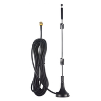 ATWE Antenne Wi-Fi verticale double bande 2,4 GHz 5 GHz à gain élevé 5,0 dBi, module récepteur omnidirectionnel avec ventouse IP65 Type N
