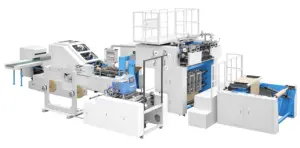 Automatische Maschine zur Herstellung von Kraft papiertüten mit quadratischer Boden mitte