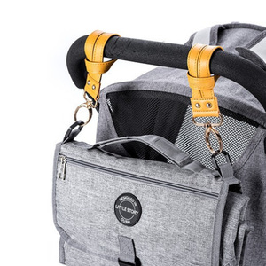 Cross-border stroller <b>hooks</b>, Korean style, simple PU leather, small and portable child seat handle <b>hooks</b> - Product Image 1