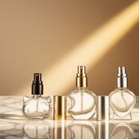 Nouveau design – Flacons de parfum vides en verre de 10 ml en forme de chat avec bouchon doré sérigraphié et pulvérisateur à pompe pour diffuseur de parfum et brume.