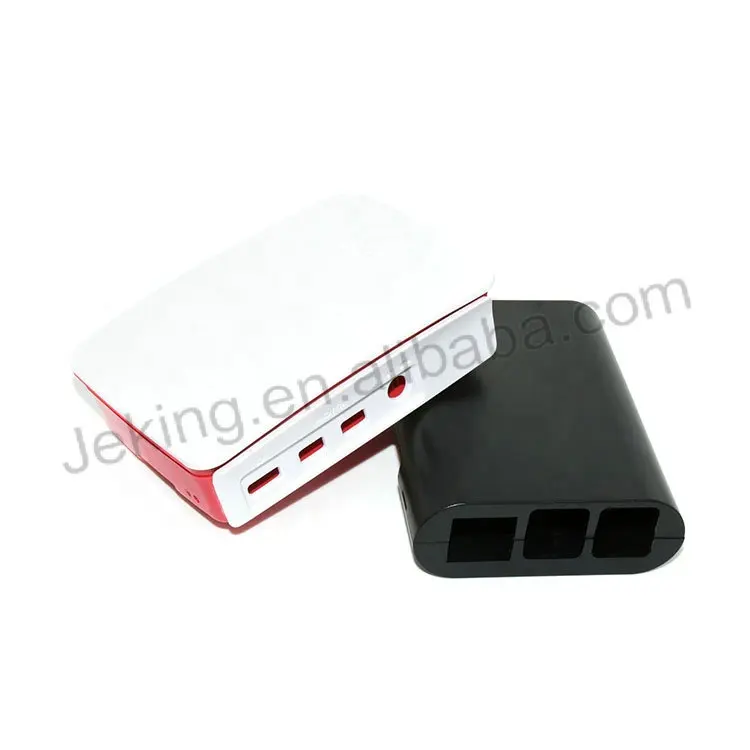 Jeking Raspberry PI 4 ฉีดABSสีแดง-สีขาวสีดำ