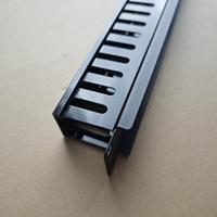 Panneau de gestion de câbles hybride 1U 19 pouces avec base métallique et couvercle en plastique, organisateur de câbles pour montage en rack