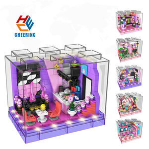 Moule <span class=keywords><strong>King</strong></span> 24035 - 24040 Dream Gourmet Beauty Makeup Day Creative MOC Model Pretend Toy Assembler Building Block Set Plastic Toy - Product Image 1