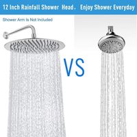 Pommeau de douche pluie ultra-mince de 8 pouces en acier inoxydable finition miroir pour salle de bain - Vente en gros