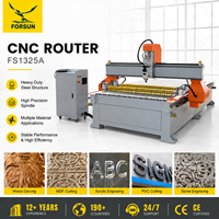 Machine de gravure sur bois économique avec 22% de réduction, fournisseur de Jinan, routeur rotatif 1325 CNC 3 axes avec système de contrôle Richauto