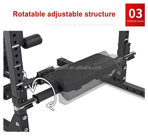 Barra de pesas ajustable y giratoria OEM de fácil instalación para gimnasio, accesorio estable para entrenamiento, soporte para sentadillas - Product Image 4