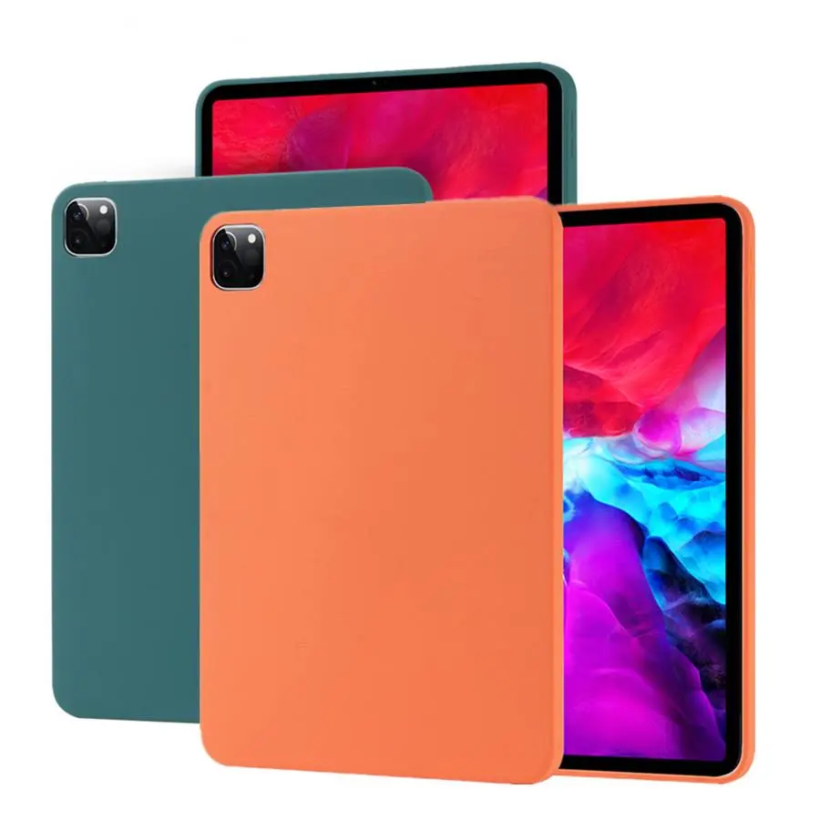 OEM ODM Ultra Slim Liquid Silicone Case For iPad Pro 2020 11 12.9 10.5 Cover For iPad Mini 4 5 10.2 2019 For iPad 2018 9.7 10.9