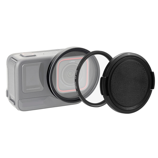 For Insta360 Ace Pro PULUZ 52mm UV Lens Filter Adapter Ring with Lens Cover