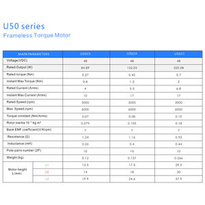 Motor de Articulación Robótica OD50mm Altura 24mm Torque 0.42NM Accionamiento Directo Sin Marco Torque Bldc Brazo Robótico Motor Robótico para Cirugía Médica - Product Image 5