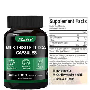 OEM <b>Liver</b> Support Health <b>Supplement</b> 500mg Tudca Milk Thistle Capsule <b>Liver</b> Capsules - Product Image 2