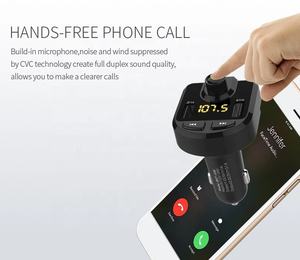 Adaptador Inalámbrico para Auto BT36, <span class=keywords><strong>Kit</strong></span> para Auto con Transmisor FM Bluetooth, Llamadas Manos Libres, Reproductor de Música, Compatible con Tarjeta TF y Memoria USB - Product Image 2