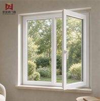 Fenêtres en PVC, fenêtre à battant, ouverture vers l'intérieur, double vitrage, efficacité énergétique, pour villas européennes, taille personnalisée, OEM ODM, certifiées CE
