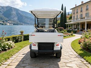 Voiturette de <span class=keywords><strong>golf</strong></span> électrique personnalisée 2 places avec coffre de chargement pour les excursions en station balnéaire et en bord de <span class=keywords><strong>lac</strong></span> - Product Image 6