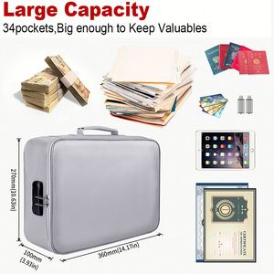 Bolsa Ignífuga de Silicona de Gran Capacidad, Impermeable, para Guardar Pasaportes y Documentos, Resistente a Altas Temperaturas - Product Image 6