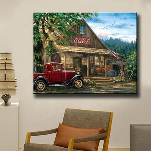 Ever Moment Pintura de Diamantes 5D DIY Mosaico Cuadrado Completo Hecho a Mano <span class=keywords><strong>Chalet</strong></span> Coche Árbol S2F2297 - Product Image 2
