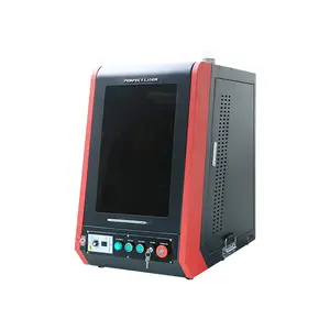 Perfect Laser Mini Type Dustless Green Easy Operation Metal Non-metal Enclosed Fiber Laser Marking Machine