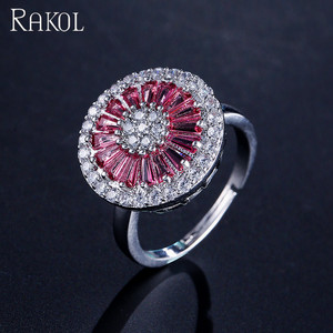 RAKOL RP2037 moda 2021 anillo de plata esterlina de cristal - Product Image 5
