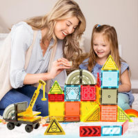 Blocs de construction magnétiques Jouets Tuiles magnétiques pour enfants Briques magnétiques Jeu de blocs de construction pour enfants