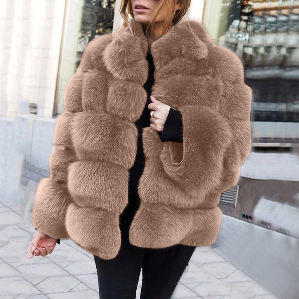 Tùy chỉnh nhà máy trực tiếp Bán buôn phụ nữ của Fox Fur Áo khoác mùa đông chính hãng Fox Fur Coat