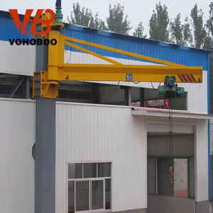 Venta caliente 270 360 grados giratorio 5ton Swing I Beam Arm Traveling Jib <span class=keywords><strong>Cantilever</strong></span> <span class=keywords><strong>Crane</strong></span> con polipasto eléctrico - Product Image 4