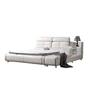 Produttore più venduto nuovo oversize letto in pelle mobili moderno oversize letto in pelle
