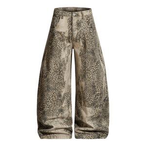 WASTE-style Heavy Industry Dressed Leopard-Print Fleece <span class=keywords><strong>Pantalones</strong></span> de pierna ancha transpirables Hombres European American Street Niche <span class=keywords><strong>Pantalones</strong></span> Hombres - Product Image 1