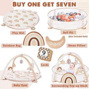 Bé Phòng Tập Thể Dục & Bóng Pit Cho Cảm Giác Thăm Dò & Động Cơ Phát Triển Kỹ Năng Bé Playpens Chơi Phòng Tập Thể Dục Mat Cho Bé Trẻ Mới Biết Đi - Product Image 3