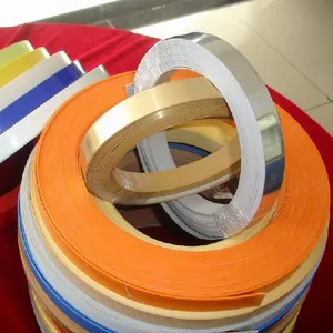 Tiras de plástico flexible personalizadas, para tablero de mdf, tira de ribete de pvc