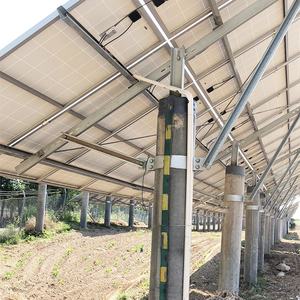 Structure de montage au sol pour panneaux solaires photovoltaïques à angle d'inclinaison réglable en zinc-aluminium-magnésium et silicium polycristallin pour usage domestique avec MPPT - Product Image 4