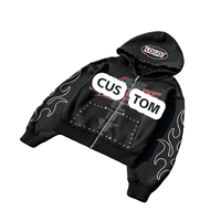 Sweat-shirts personnalisés avec patchs, sweat-shirts à fermeture éclair personnalisés avec strass, sweat-shirts vintage en molleton français délavé, streetwear pour hommes