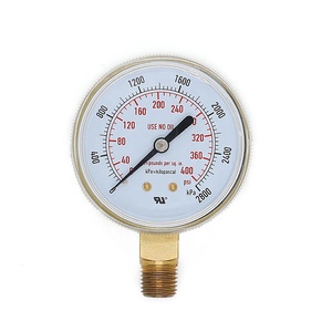 Manómetro personalizado para regulador de acetileno 50mm <span class=keywords><strong>30</strong></span> <span class=keywords><strong>Psi</strong></span> 400psi - Product Image 3