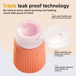 Modern Silicone Eco-Friendly Leak-proof 60/90ml Travel Containers Portable Extrudable Cosmetic Bottles UV Printed Promotional - Product Image 2