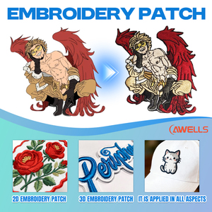 Patch décoratif thermocollant brodé, motif <span class=keywords><strong>croix</strong></span> rouge Santiago et <span class=keywords><strong>croix</strong></span> florale vintage, écologique, avec lettres anglaises, pour veste et sac <span class=keywords><strong>à</strong></span> dos - Product Image 5