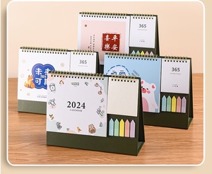 Calendario de escritorio creativo y moderno con impresión personalizada de notas de negocios 2026, calendario de mesa de oficina con notas adhesivas Morandi y Bloc de notas - Product Image 1