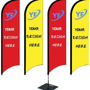 Promotion Custom Feather Flag Flying Flags and Banners Accessory for Outdoor Advertising Beach Events Business Display