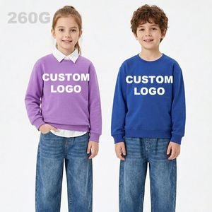 Sudadera con Capucha de Felpa Fina de Poliéster/Algodón para Niños, 260G, Estampada, Cuello Redondo, Manga Larga, para Primavera y Otoño, para Niños y Niñas de Jardín de Infancia - Product Image 2