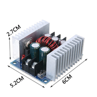 Module de convertisseur Buck DC-DC 20A 300W puissance de pilote de LED à courant constant avec condensateur électrolytique compteur de tension à 20 degrés