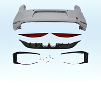 Kit carrosserie style R400 pour VW Volkswagen Golf 7 2013-2020, comprenant pare-chocs avant et arrière, diffuseur et jupes latérales, pour la mise à niveau facelift.