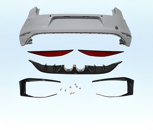 Kit carrosserie style <span class=keywords><strong>R400</strong></span> pour VW Volkswagen <span class=keywords><strong>Golf</strong></span> <span class=keywords><strong>7</strong></span> 2013-2020, comprenant pare-chocs avant et arrière, diffuseur et jupes latérales, pour la mise à niveau facelift. - Product Image 3