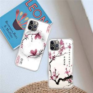 <span class=keywords><strong>Coque</strong></span> transparente mignonne <span class=keywords><strong>Kawaii</strong></span> Sakura Geisha pour iPhone 15 Pro Max 14 13 11, <span class=keywords><strong>coque</strong></span> antichoc en TPU souple <span class=keywords><strong>de</strong></span> style japonais à fleurs - Product Image 2