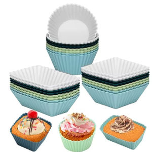 Household DIY <b>Bake</b> Bread Muffin Cakes Baking Set Silicone Baking Mold Non-Stick Cup Cake Moulds Air Fryer <b>Oven</b> - Product Image 1