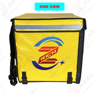 Bolsa de gran capacidad de etiqueta privada para comida, de doble cubierta bolsa impermeable, bolsa azul de entrega de alimentos - Product Image 3