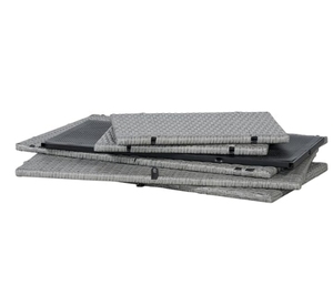 Boîte de rangement en rotin PE tressé à la main, grande taille, résistante aux intempéries, nouvelle version améliorée, pour l'extérieur ou l'intérieur - Product Image 2