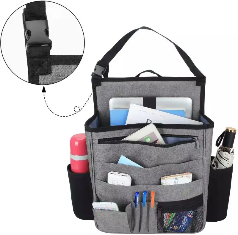 New design Wholesale Foldable Oxford Document Accessories Hanging Car Back Seat Organizer Hanging for Storage