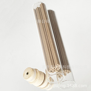 Hemu Cork Series Fragrance Tubes Sandalwood Stick Incense 10.5 21cm Transparent Glass Tube Aromatherapy - Product Image 3
