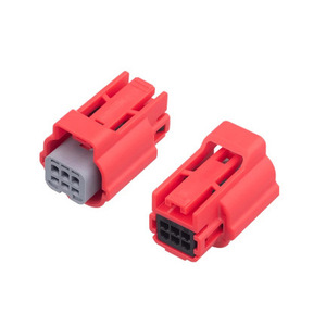 Conector Automotriz de 6 Pines y 0.6mm, Terminal Rojo Macho y Hembra, Conectores de Plástico para Auto DJ7069Y 0.6 11 21 - Product Image 2