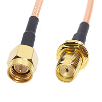 Câble de raccordement RF RP-SMA/RP-SMA Mâle vers Femelle, Câble Pigtail RG316 pour Carte Réseau Sans Fil PCI PCIE, Adaptateur WiFi, Routeur