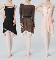 Jupe de danse classique simple pour femmes Jupe de danse classique Tutu pour la pratique Jupe longue à ourlet pour femmes Compétition et pratique
